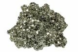 Shiny Pyrite Crystal Cluster - Peru #173278-2